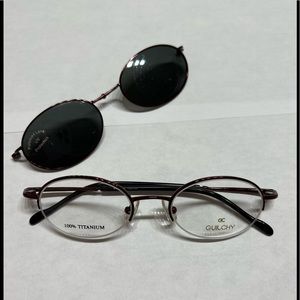 Brand New Glasses with Magnetic Polarized Clip-On.